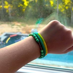 Homemade St. Patrick’s Bracelet Set